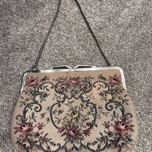Floral Tapestry Evening Bag